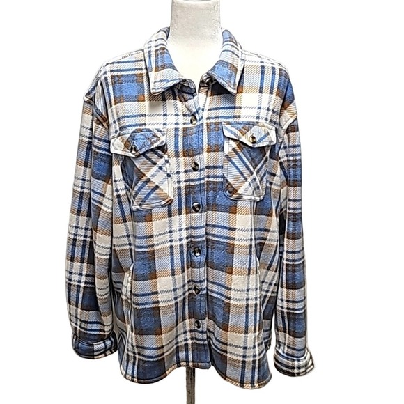 Sage Jackets & Coats Sage Collective Balance Energy Flow Shacket